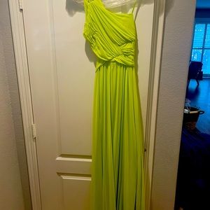 Lime green gown